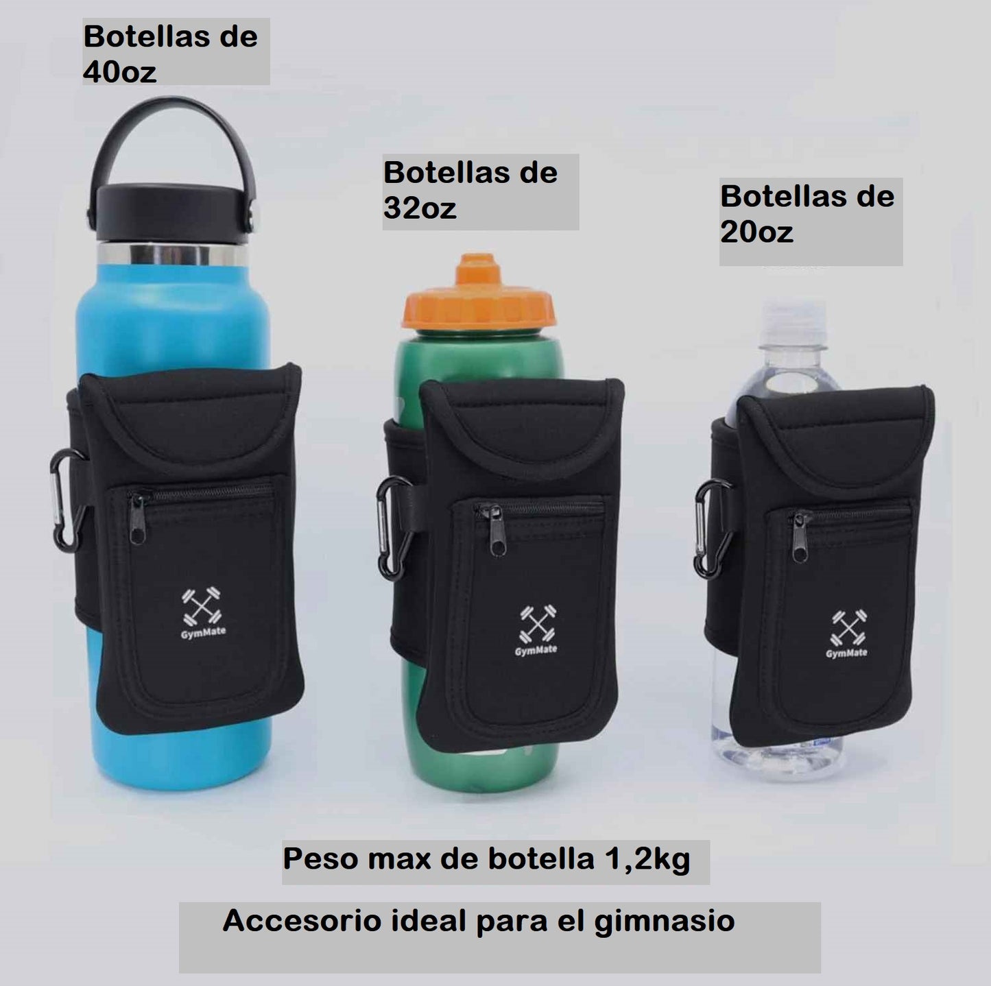 BOLSILLO MAGNETICO GYM para botella de agua
