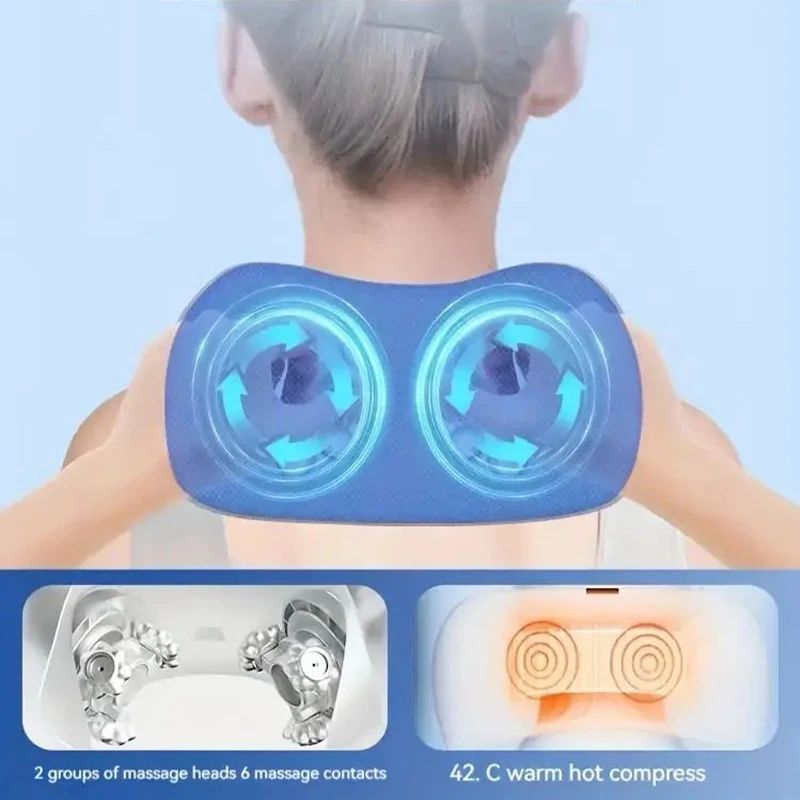 Cojin De Masaje Cervical Para Viajes